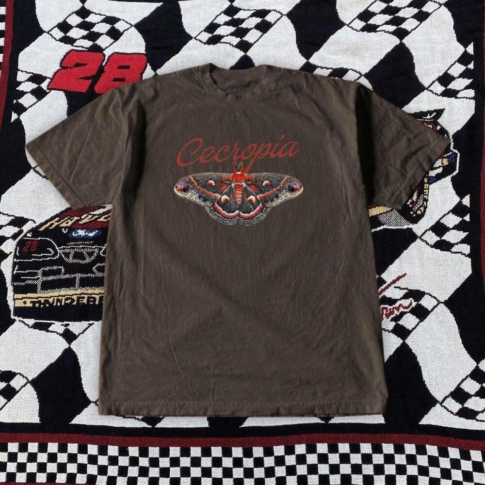Brown And Red Cecropia Butterfly Tee